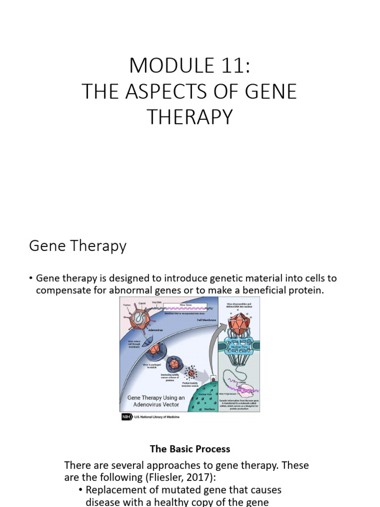 Module 11 The Aspects Of Gene Therapy Pdf