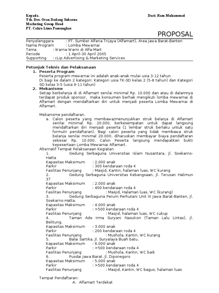 Proposal Lomba Mewarnai Alfa