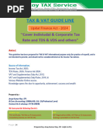 TDS & VDS Rates in Bangladesh 2025-26 | PDF | Value Added Tax | Taxes