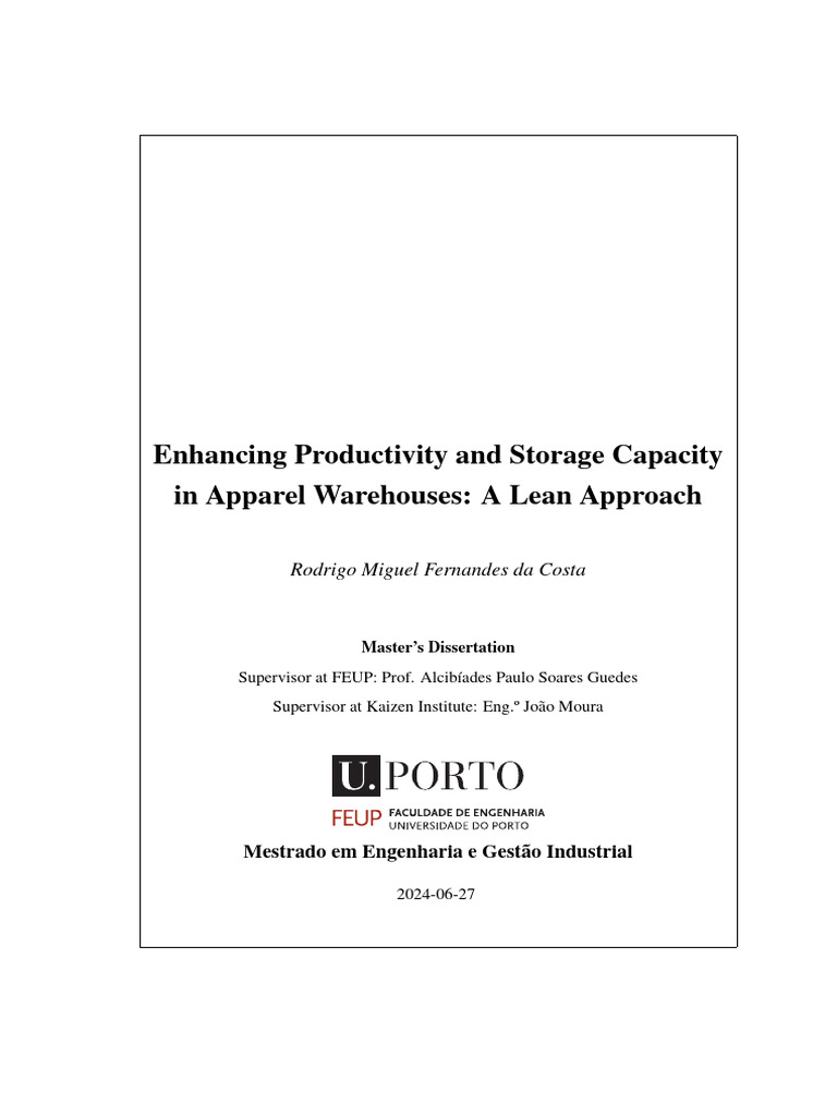 Enhancing Productivity and Storage Capacity in Apparel Warehouses: A ...