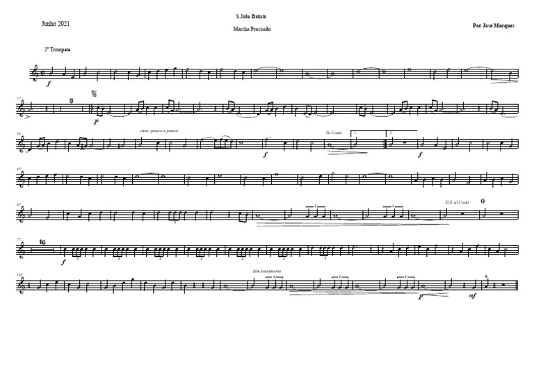 S.JOÃO BATISTA - Cornet 1 | PDF