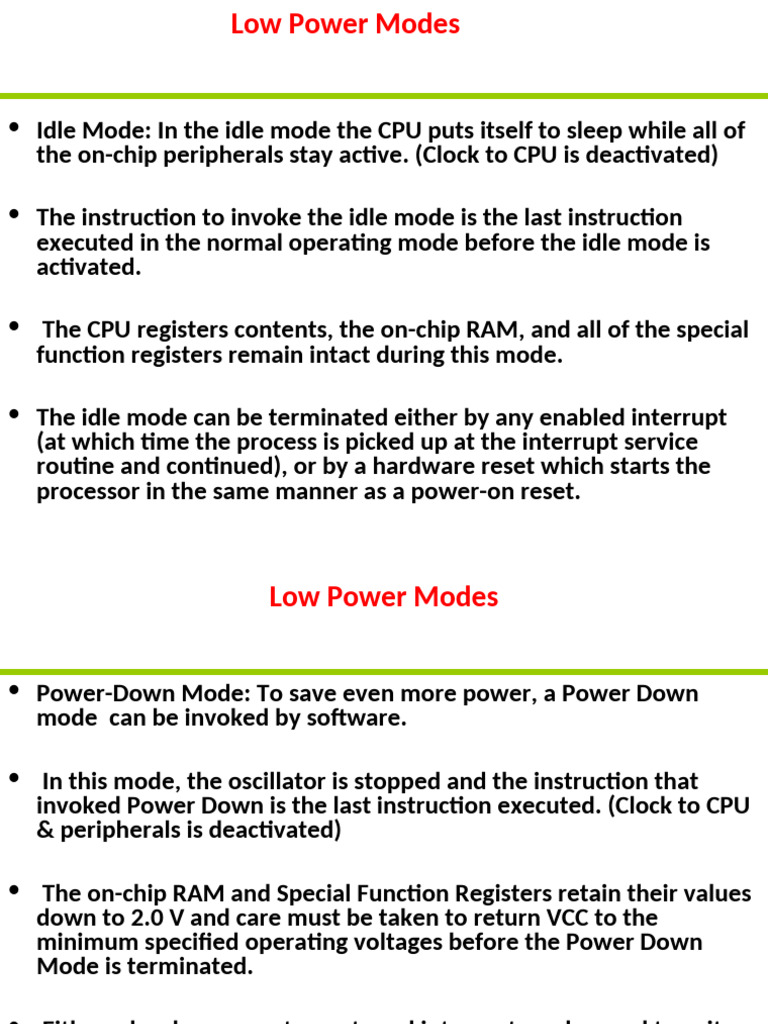 t10 - PD Modes & Interrupts | PDF