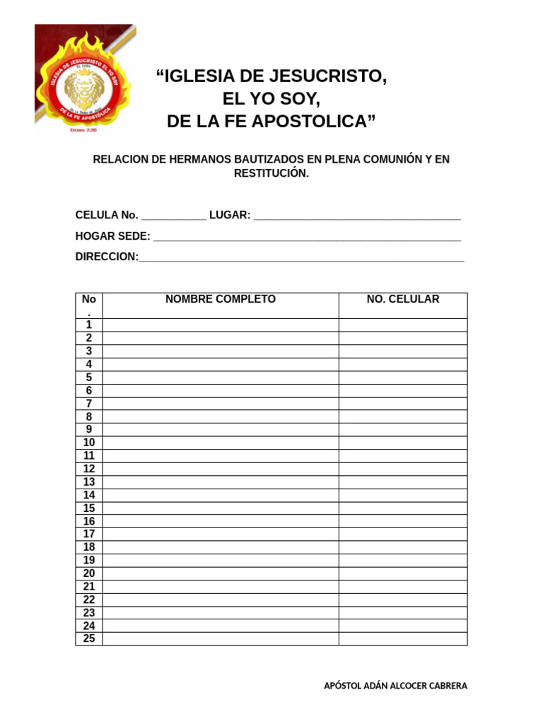 Iglesia de Jesucristo | PDF