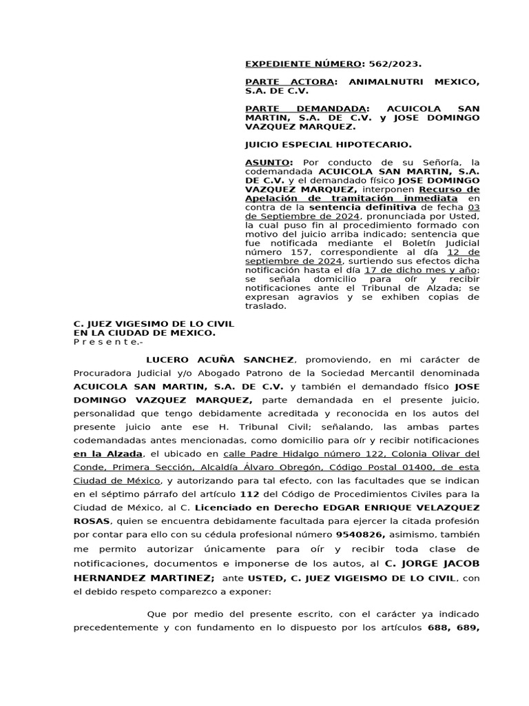 Apel-senten-Definitiva-Acuicola San Martin-Jose Domingo Vazquez ...
