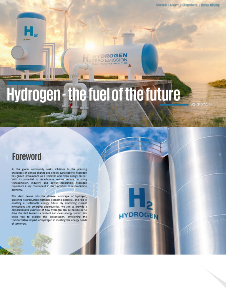 Hydrogen - The Fuel of The Future | PDF | Energy Storage | Hydrogen