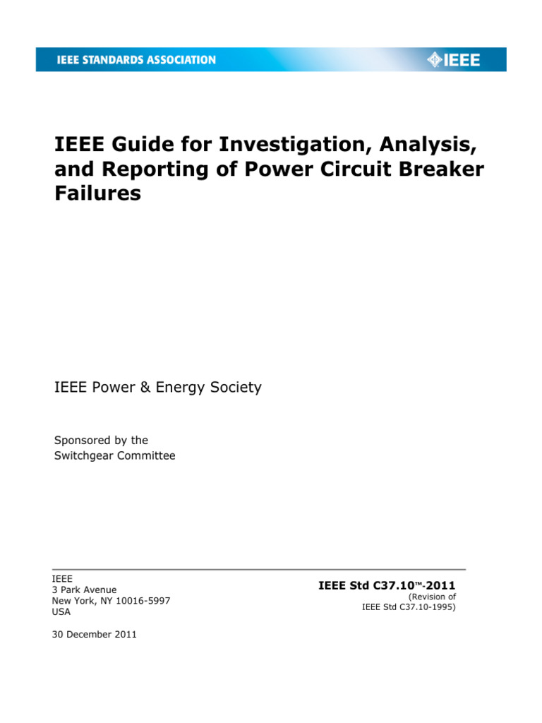 IEEE STD C37 10 2011 IEEE Guide | PDF