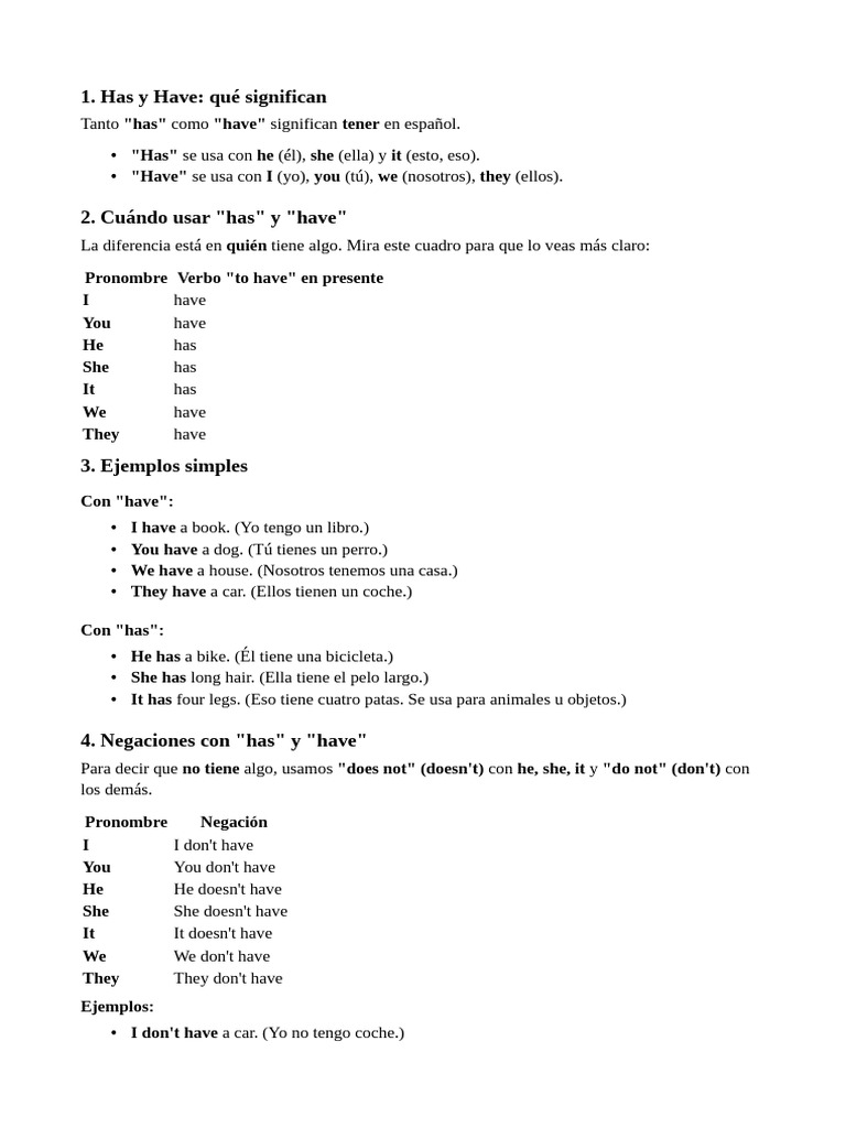 Has and have pdf