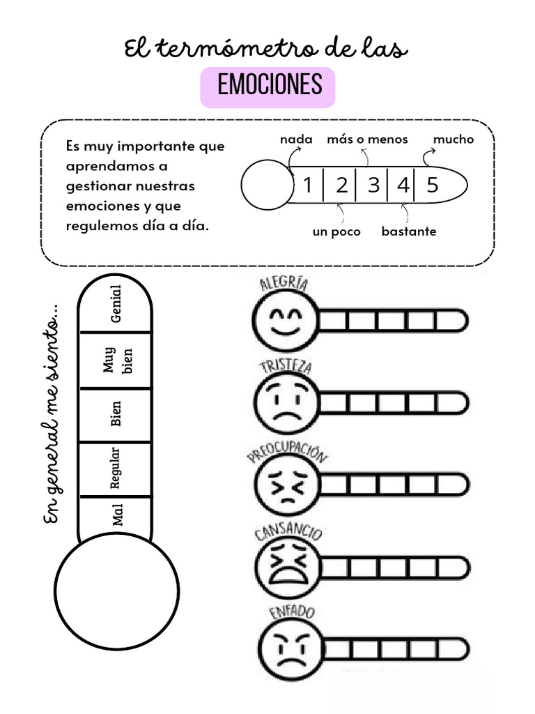 Ficha de Registro de Emociones | PDF