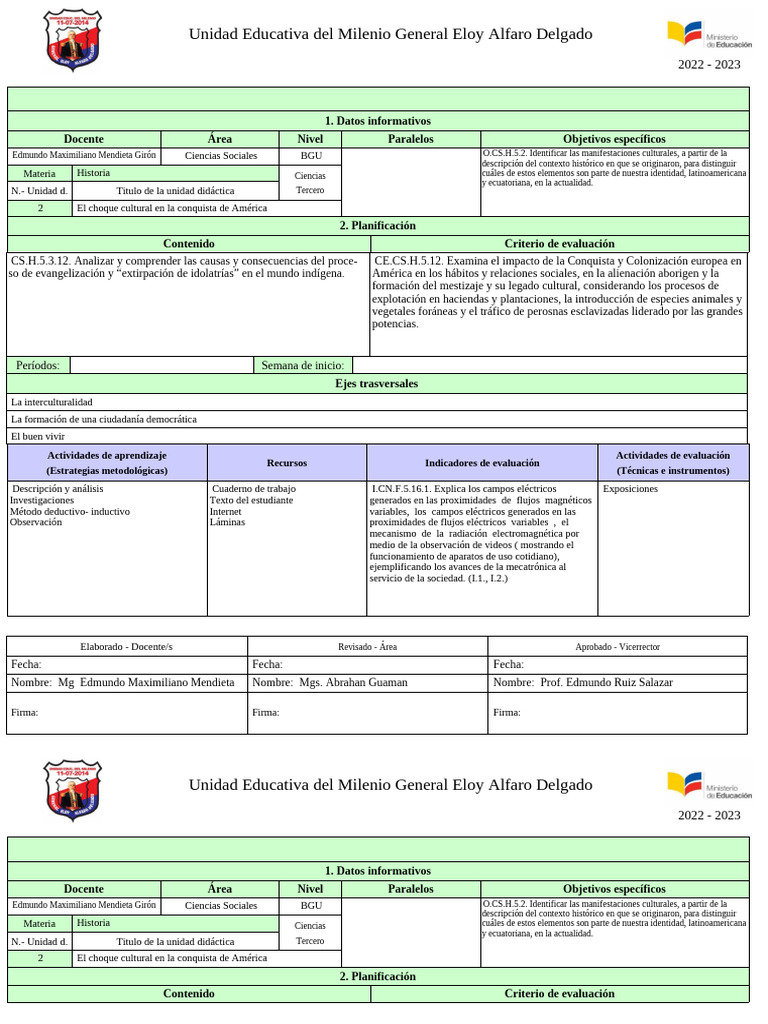 Micro Historia 3ero 2unid | PDF