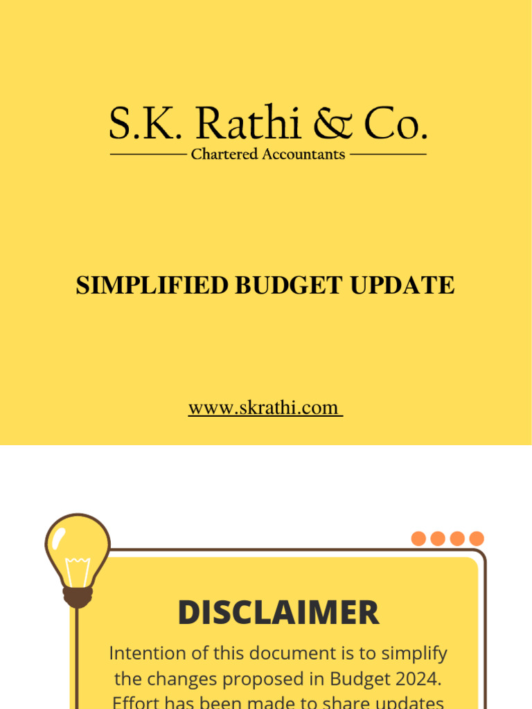 Budget Update 2024 | PDF