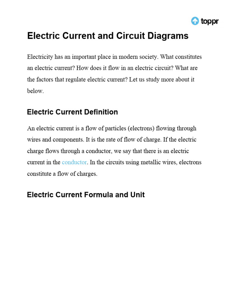 Class 10 Science Chapter 12 Electricity Revision Notes | PDF