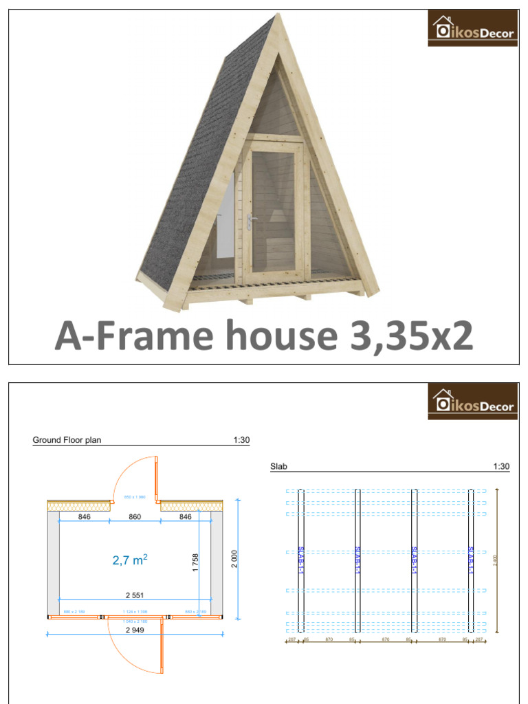 A Frame House Sample 335x2 - Instructions | PDF