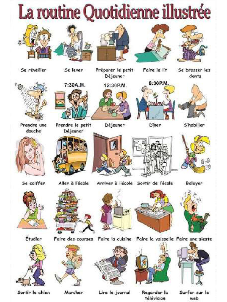 Routine in French | PDF