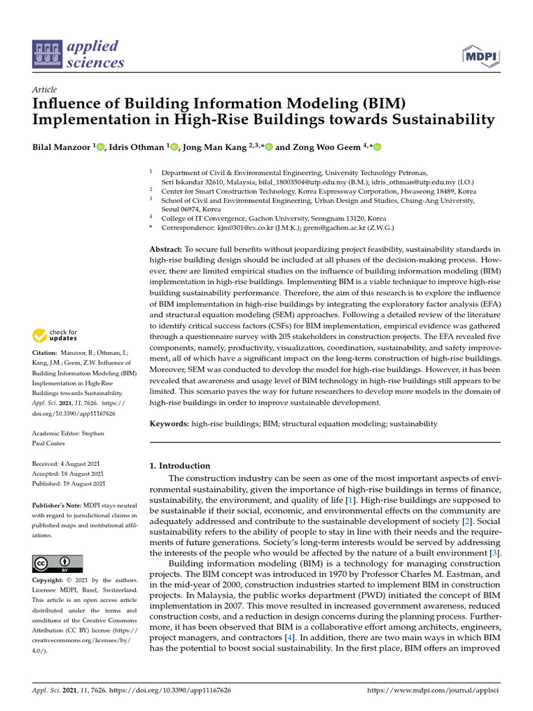 Influence of Buiding Information Modeling (Bim) Implementation Iin High ...