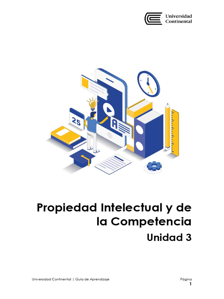 Guía de Aprendizaje Unidad 3 - Derecho de La Propiedad Intelectual y de ...