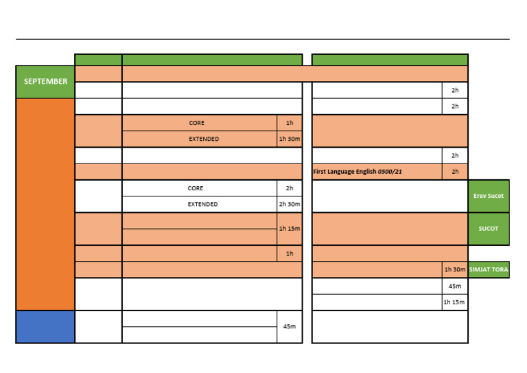 IGCSE Timetable 2024 - Senior 3 | PDF