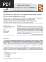 Download The Tolerance for Ambiguity Scale_Towards a More Refined Measure for International Management Research by Ian McKay SN77346857 doc pdf
