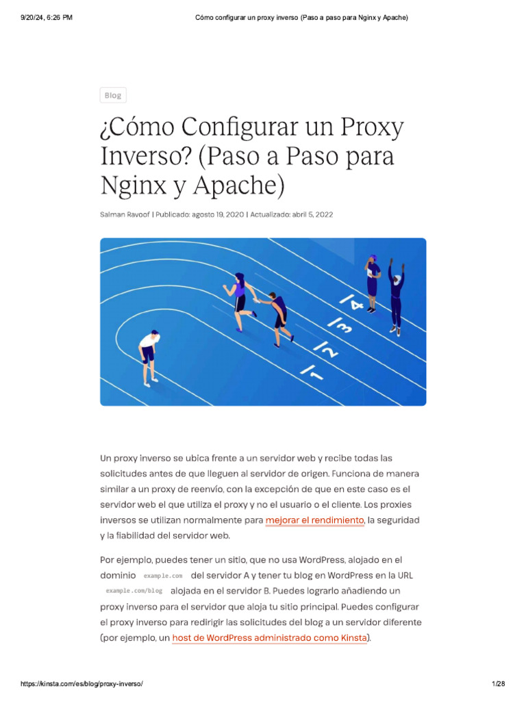 Cómo Configurar Un Proxy Inverso (Paso A Paso para Nginx y Apache) | PDF