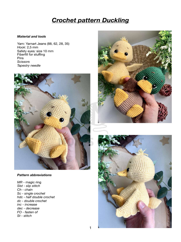 Duckling Pattern English PDF | PDF