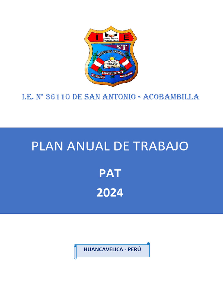 PAT (Plan Anual de Trabajo) | PDF