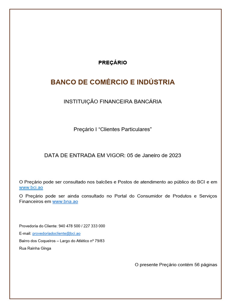 Bci pre cliente particulares e outros clientes 20230105 PDF