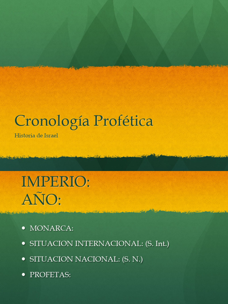 Profetas Historia Pdf