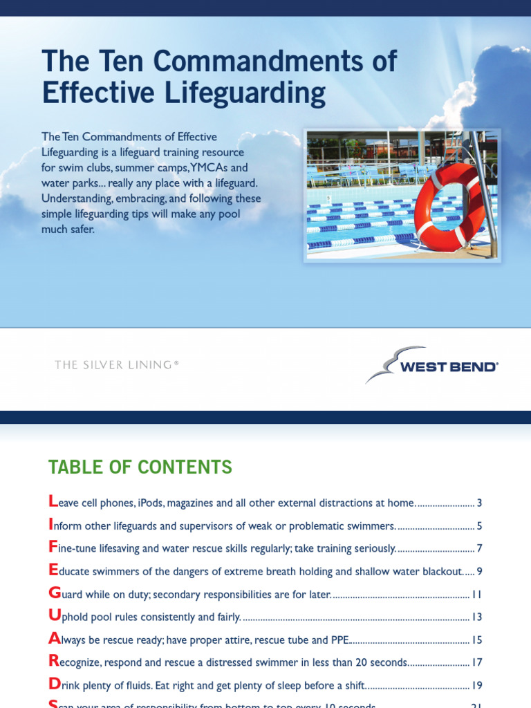 Lifeguard Commandments | PDF