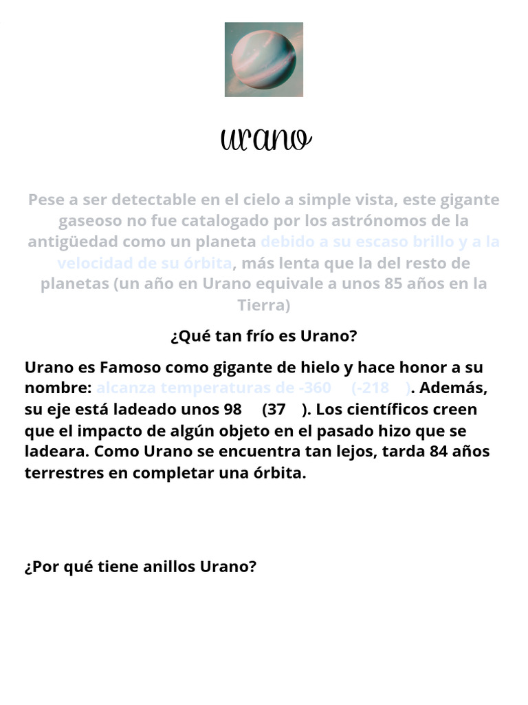 URANO | PDF