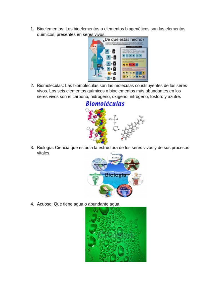Bioelementos | PDF
