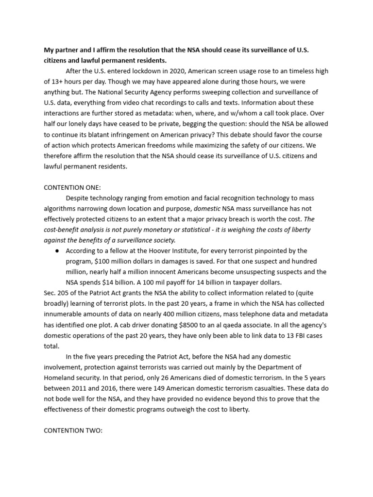 Bea's Pro Speech | PDF