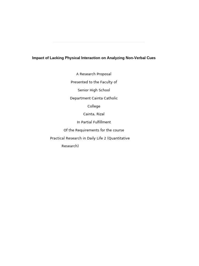 Docsity Research Paper For Humss Students | PDF