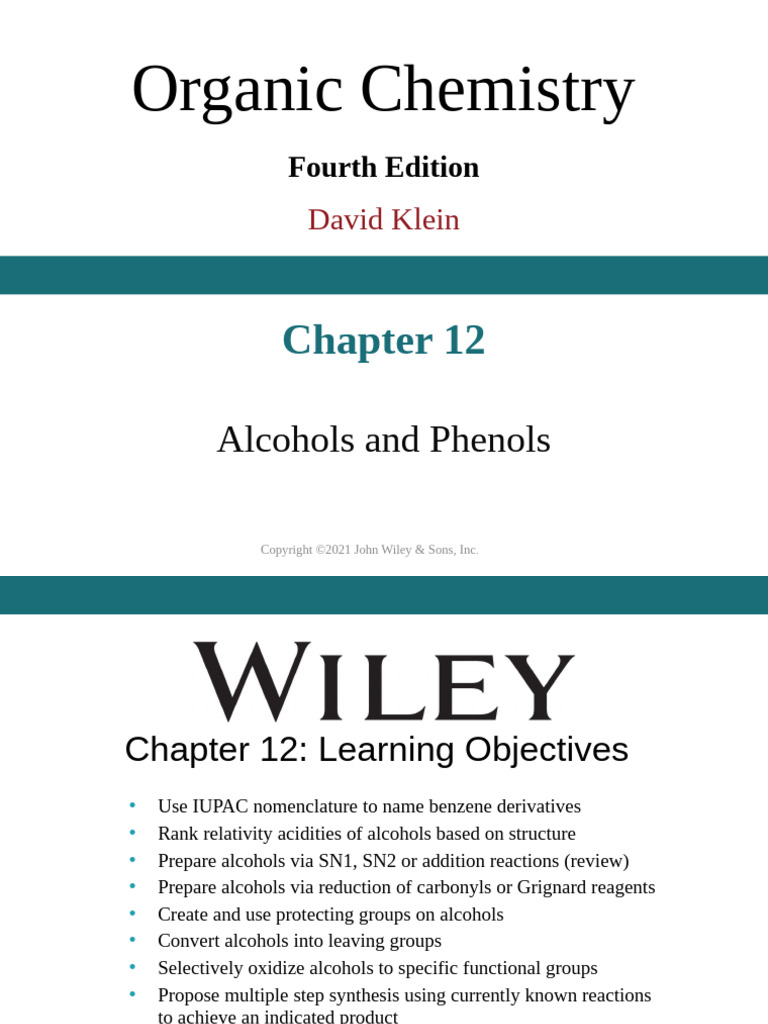 Chapter+12 Alcohols+and+Phenols | PDF