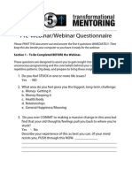 Level 5 Webinar Worksheet