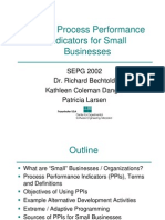 CMMI Process Performance Indicators For Small Businesses