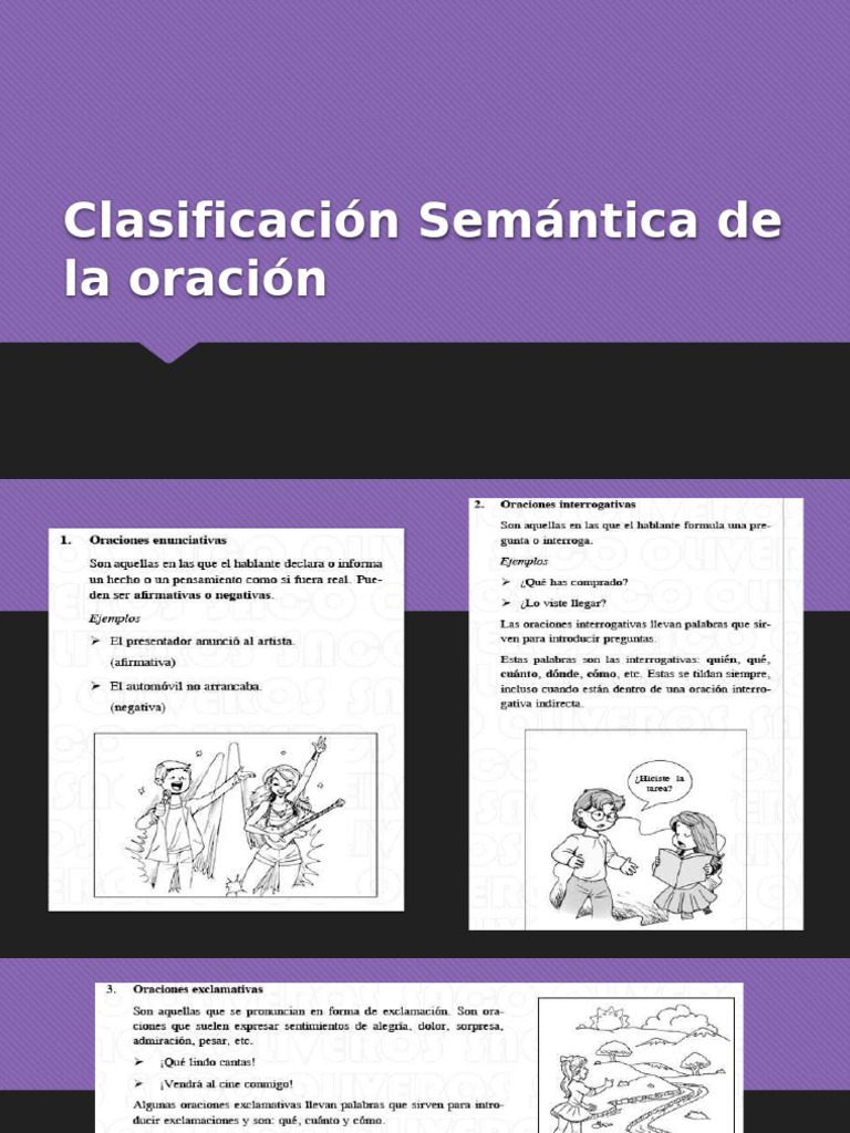 Clasificación Semántica de Oraciones | PDF | Vacas | Artes del Lenguaje ...