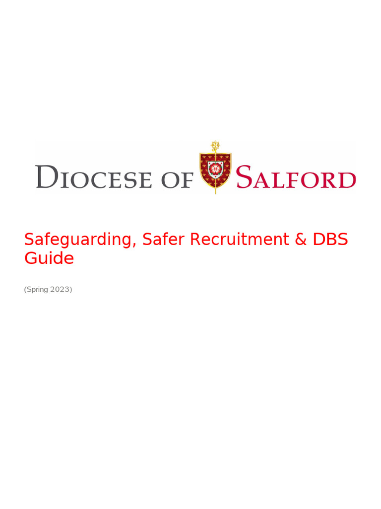 DBS & Safer Recruitment Guide 2023 | PDF | Identity Document | Career ...