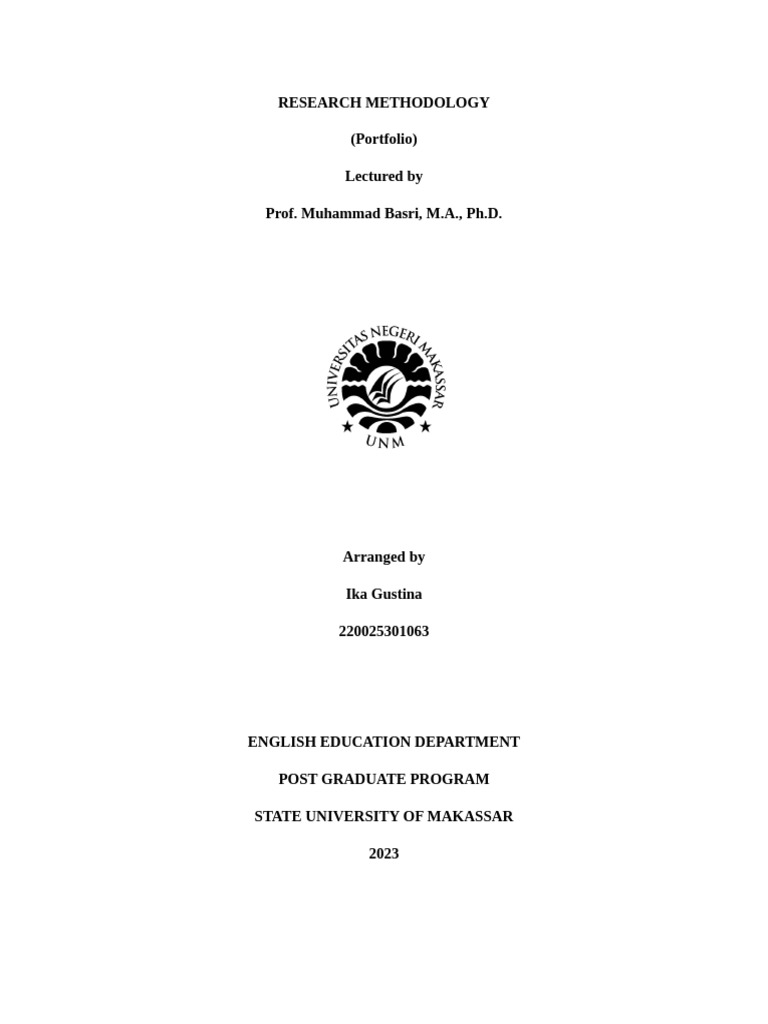 Research Methodology | PDF