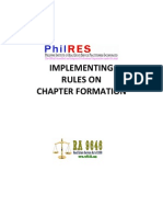 PhilRES - Implementing Rules on Chapter Formation