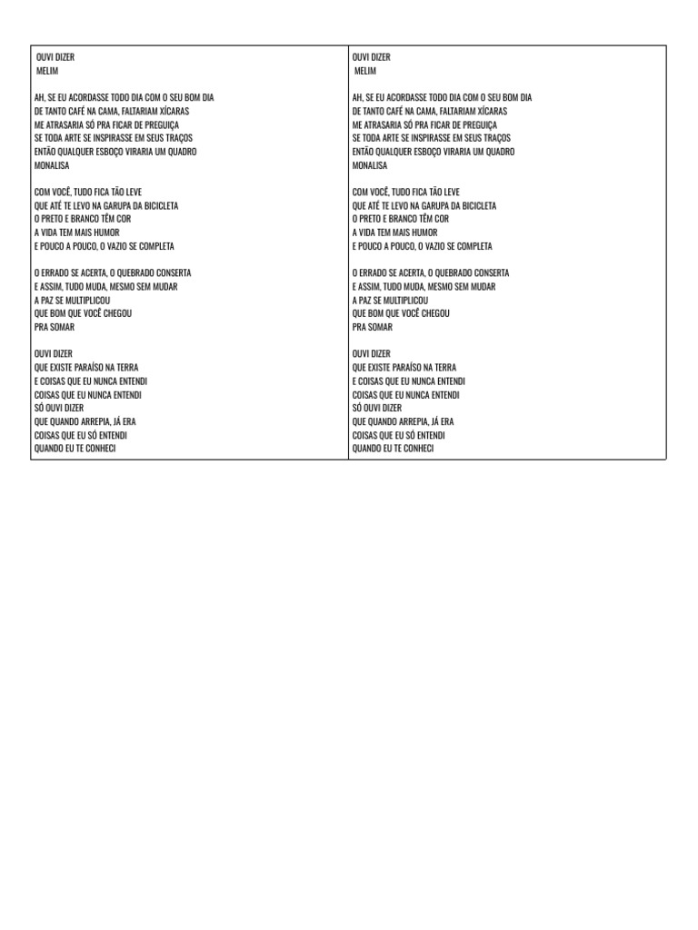 Letra Música PDF | PDF