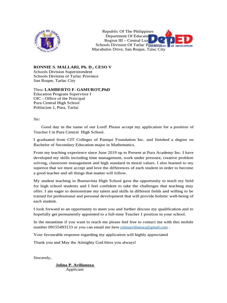 Intent Letter | PDF