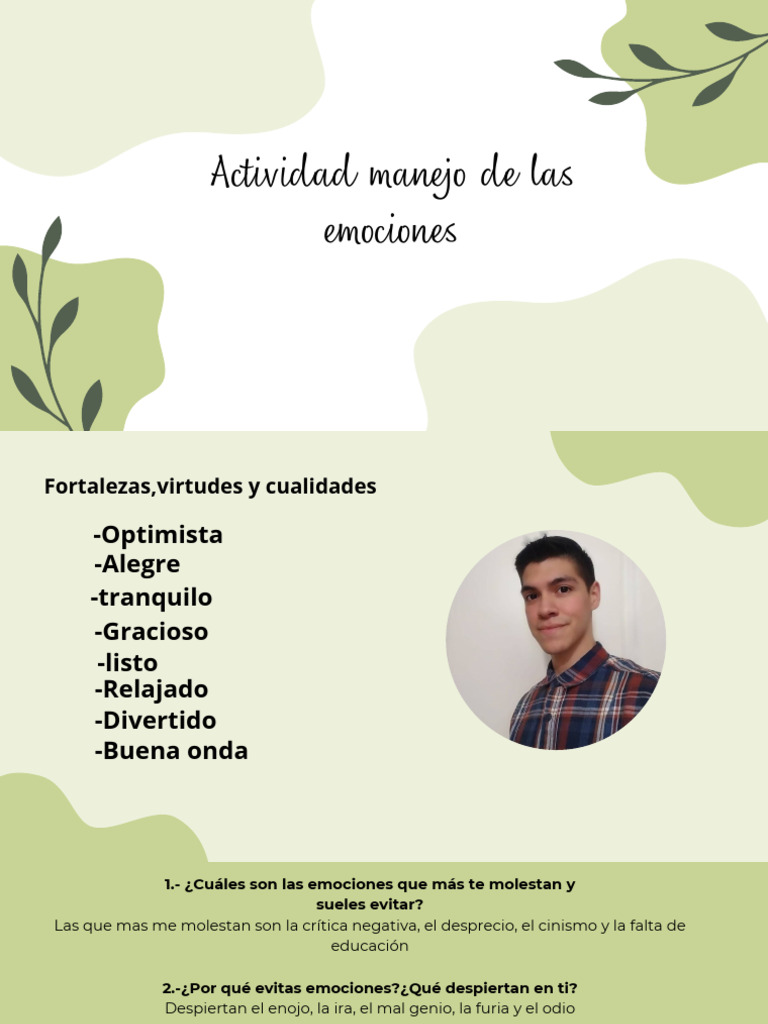 Manejo de Las Emociones | PDF