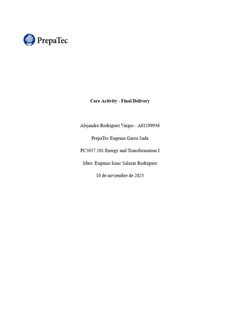 Core Activity - Final Delivery | PDF | Light Emitting Diode | Quantity