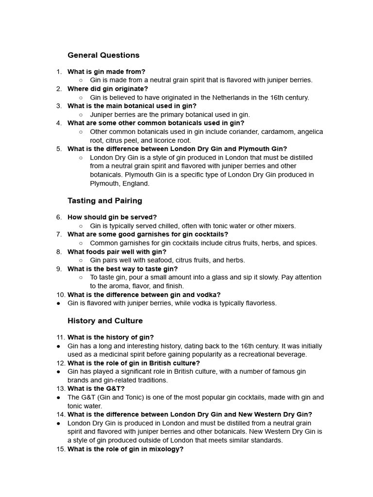 General GIN Knowledge | PDF