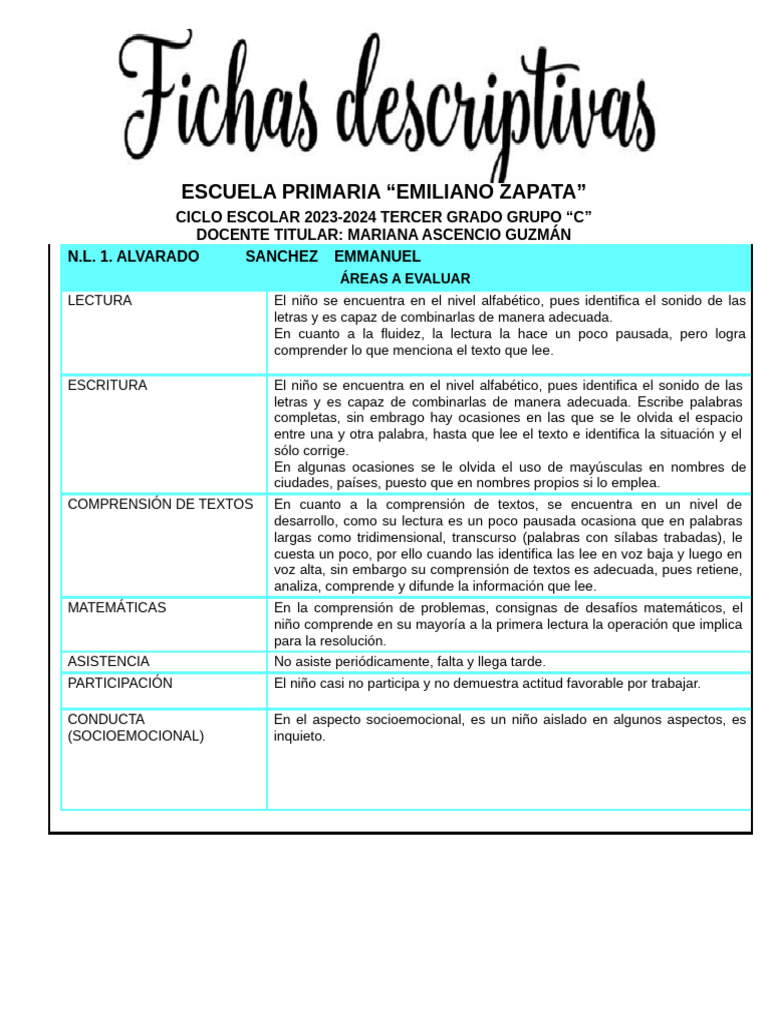 Fichas 3 C1 | PDF