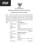 Download Putusan Sidang Perkara Nomor 138-PUU-VII-2009 by PeterFerry SN77354566 doc pdf