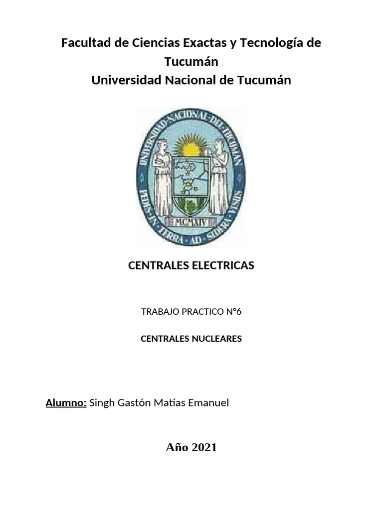 TP6 - Centrales Nucleares | PDF