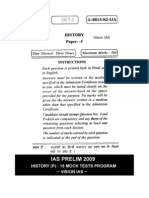 History IAS Main-2008 Paper I