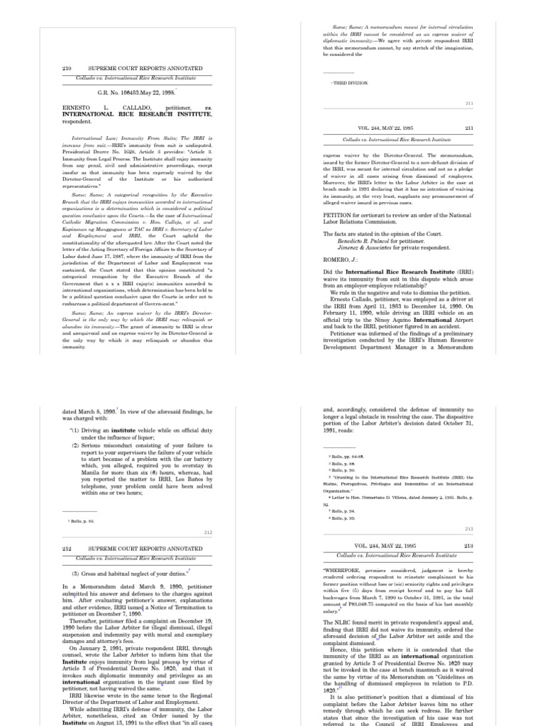 Callado vs. Irri | PDF