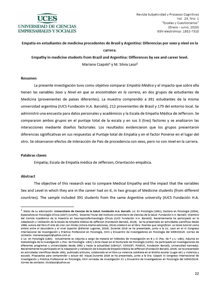 Resumen De Empatia Medica Pdf