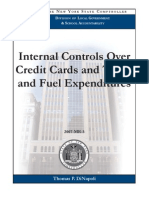 Internal Controls Over Credit Cards and Travel and Fuel Expenditures